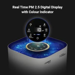 Eureka Forbes GAPDF500F1SM00 Smart 500 Surround 360 deg ,True HEPA Grade 13 filter, Covers Large Area 670 Sq. Ft., Sleep Mode, App Controlled, Air Purifier