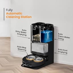 Eureka Forbes GVCDFSCFA00000 Smartclean with Fully Automatic Cleaning Station Robotic Vacuum Cleaner
