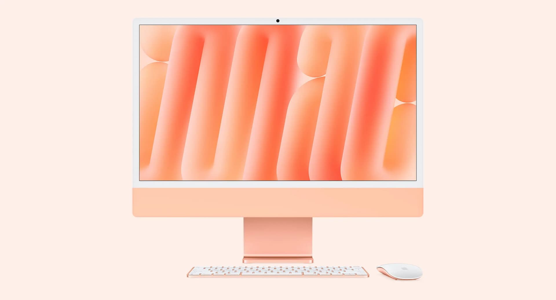 Apple Z1E8 24 Inch, M4 Chip-8 Core CPU, 8 GPU Core, 16 Neural Core, 16 GB Ram, 512 GB Storage, iMac Orange