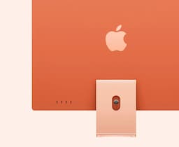 Apple Z1EW 24 Inch, M4 Chip-10 Core CPU, 10 GPU Core, 16 Neural Core, 32 GB Ram, 2 TB Storage, iMac Orange