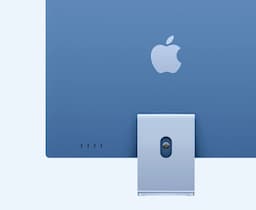 Apple Z1K5 24 Inch, M4 Chip-10 Core CPU, 10 GPU Core, 16 Neural Core, 24 GB Ram, 2 TB Storage, iMac Blue