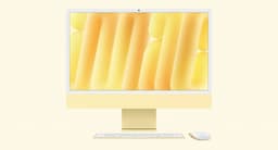 Apple Z1K2 24 Inch, M4 Chip-10 Core CPU, 10 GPU Core, 16 Neural Core, 32 GB Ram, 512 GB Storage, iMac Yellow