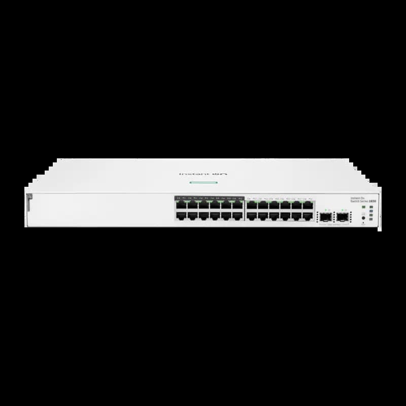HPE Aruba JL813A, ION 1830 24G 2SFP 195W Managed Network Switch, Ethernet Switch