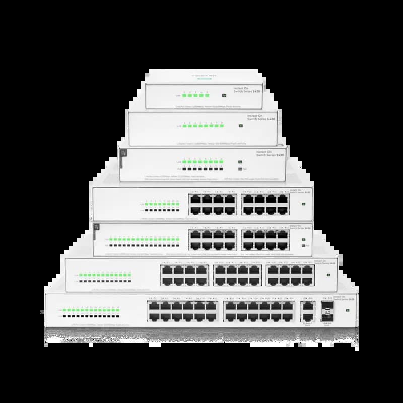 HPE Aruba R8R50A, ION 1430 26G 2SFP Unmanaged Gigabit Switch, Small Business Switch