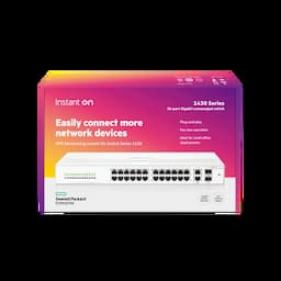 HPE Aruba R8R50A, ION 1430 26G 2SFP Unmanaged Gigabit Switch, Small Business Switch