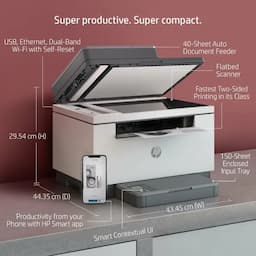 HP 6GX06A, LaserJet MFP M233sdw Wireless Laser Multifunction Printer
