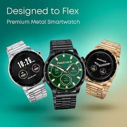 Fastrack 38142NM01K Dezire FX1 Pro Smart Watch, 3.6 CM AMOLED Display with Functional Crown, AOD, AI Voice Assistant, Black