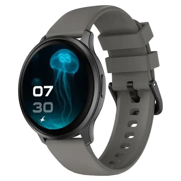 Fastrack 38204PP03K Jupiter R3 Smart Watch, 1.38" TFT 2.5D Display, Push Button Interaction, Multiple Menu Styles, Grey
