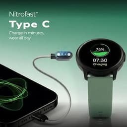 Fastrack 38204PP03K Jupiter R3 Smart Watch, 1.38" TFT 2.5D Display, Push Button Interaction, Multiple Menu Styles, Grey