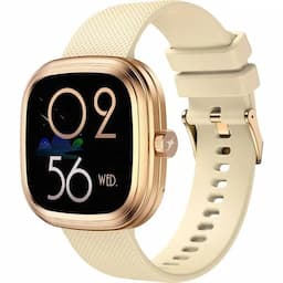 Fastrack 68062PP02K Fastrack RYZ Smart Watch, 1.72" Super Ultra VU Display, Functional Crown, HRM,SpO2 & Multiple Menu Styles, Gold