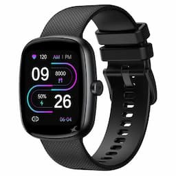 Fastrack 38203PP01K Jupiter S3 Smart Watch, 1.83" TFT 2.5D Display, Push Button & Rotary Crown,BT Calling, SpO2 & Sleep Tracking, Black