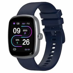 Fastrack 38203PP02K Jupiter S3 Smart Watch, 1.83" TFT 2.5D Display, Push Button & Rotary Crown, 24/7 Health Suite, Blue