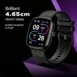 Fastrack 38203PP02K Jupiter S3 Smart Watch, 1.83" TFT 2.5D Display, Push Button & Rotary Crown, 24/7 Health Suite, Blue