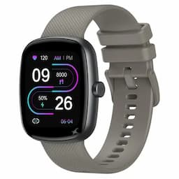 Fastrack 38203PP03K Jupiter S3 Smart Watch, 1.83" TFT 2.5D Display, Push Button & Rotary Crown, SpO2 & Sleep Tracking, Grey