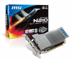 MSI N210-1GD3/LP, NVIDIA GeForce 210 Graphics Card, 1GB DDR3 Memory, PCI Express 2.0 x16, Low Profile, HDMI, DVI-I, VGA