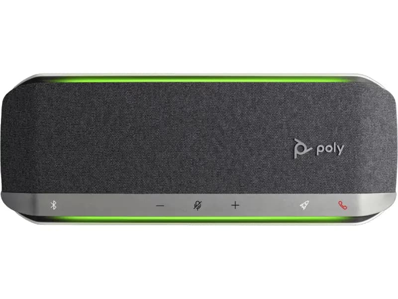 HP Poly 77P36AA, Sync 40 Microsoft Teams Certified, Bluetooth 5.1, USB-A & USB-C Connectivity, 3-Microphone Array, 50mm Speaker, Black, BT700 USB-A Adapter, Speakerphone