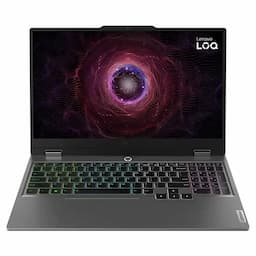 Lenovo 83S000FYIN, LOQ 15ARP9, AMD Ryzen 5 7235HS, 16GB DDR5 RAM, 512GB SSD, NVIDIA GeForce RTX 3050 6GB, 15.6-inch FHD 144Hz Display, Windows 11 Home, Luna Grey, Gaming Laptop