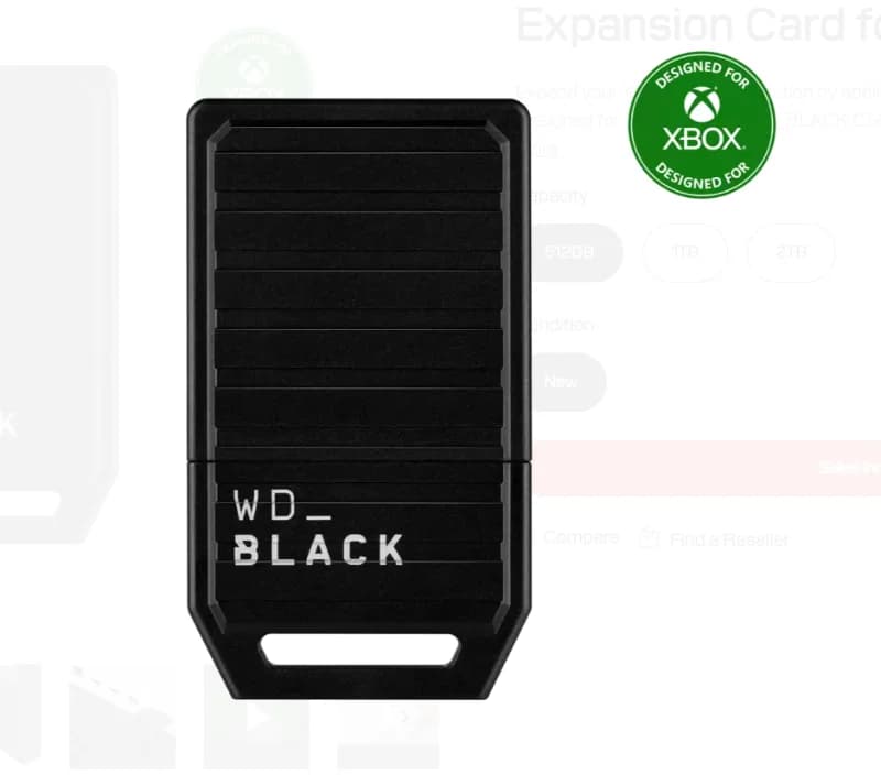 SanDisk SDCEOGN-2T00-GNAGX, Optimus GX C50 Storage Expansion Card for Xbox, 2TB Storage, NVMe SSD, PCIe Gen4x2, Officially Licensed for Xbox Series X|S, Black
