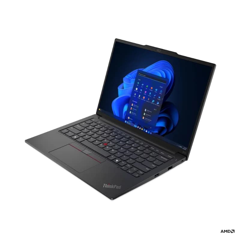 Lenovo 21M3008LIG ThinkPad E14 Gen 6 AMD Laptop, AMD Ryzen 5 7535U Processor, 16GB DDR5 RAM, 512GB PCIe Gen4 SSD, 14-inch WUXGA IPS Display, AMD Radeon Graphics, Windows 11 Pro, Black