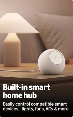 Amazon B0DKLVLPDK Echo Dot Max 840414615243, Alexa speaker with room-filling sound, 3x bass, for Alexa+, Glacier White