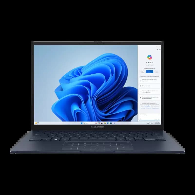 ASUS UX3405CA-QL1506WS Zenbook 14 Laptop, 14 Inch Display, Intel Core Ultra 5 225H Processor, 16GB Memory, 512GB Storage, Windows 11 Home, Blue