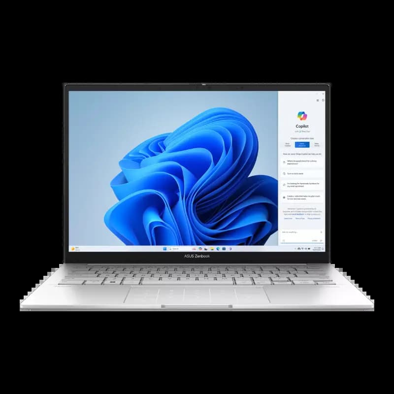 ASUS UX3405CA-QL1507WS Zenbook 14 Laptop, 14 Inch Display, Intel Core Ultra 5 22H Processor. 16GB Memory, 512GB Storage, Windows 11 Home, Silver
