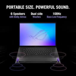ASUS GU606AR-TB039WS ROG Zephyrus G16 Gaming Laptop,16 Inch Display, Intel Core Ultra 9 386H Processor, 32GB Memory, 2TB Storage, Windows 11 Home, Eclipse Gray
