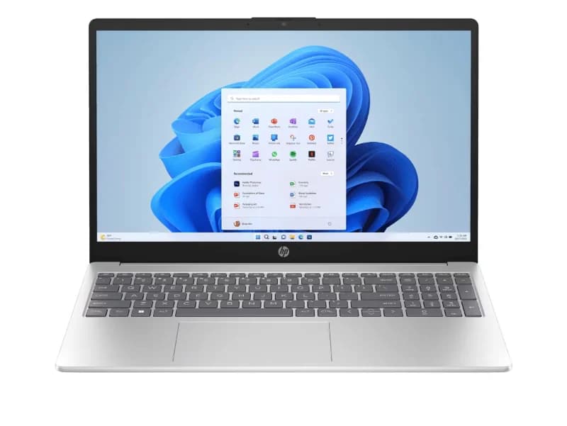 HP D0NZ5PA#ACJ 15-FD0883TU, 15 inch Display, Intel Core 3-100U, 8 GB RAM 512 GB Storage, Windows 11 Home Silver Laptop