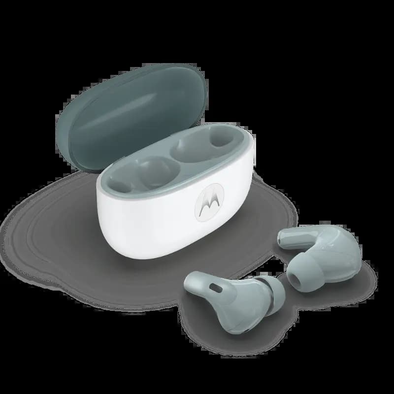 Motorola PG38C08171 Buds 2 Earphones, Gray Mist