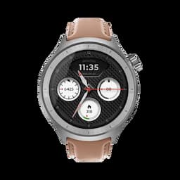 Motorola PG38C07645 Watch, 1.4 Inch Round Display, Leather, Mocha Mousse
