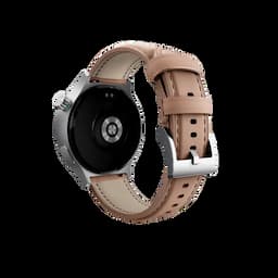 Motorola PG38C07645 Watch, 1.4 Inch Round Display, Leather, Mocha Mousse
