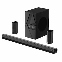boAt 1000002941 Aavante Bar 3600 500W Bluetooth Soundbar, 5.1 Surround Sound System with Subwoofer and Wired Rear Speakers, Premium Black