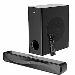 boAt 1000003288 Aavante Bar A1040 50W Bluetooth Soundbar, 2.1 Channel with Wired Subwoofer, Master Remote Control, Multi Connectivity, Premium Black