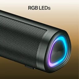 boAt 1000003888 Aavante Groove Plus Portable Soundbar with RGB LEDs, TWS Mode & Multi-Connectivity, Premium Black