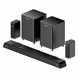 boAt 1000003989 Aavante Prime 5.2.4 6250DA 625W 5.2.4 Channel Soundbar with Dolby Atmos, Dual Subwoofers & Wireless Rear Satellites, Premium Black