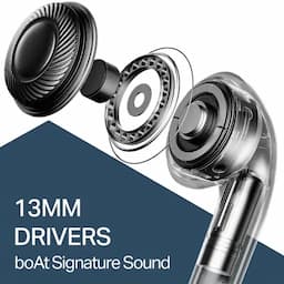 boAt 1000004065 Airdopes Beat Wireless Earbuds with 35 Hours Playback & BEAST Mode, Black