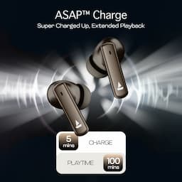 boAt 1000003366 Airdopes 181 Pro Wireless Earbuds with 100 Hours Playback, Quad Mics with ENx, BEAST Mode, ASAP Charge, Mocha Elegance