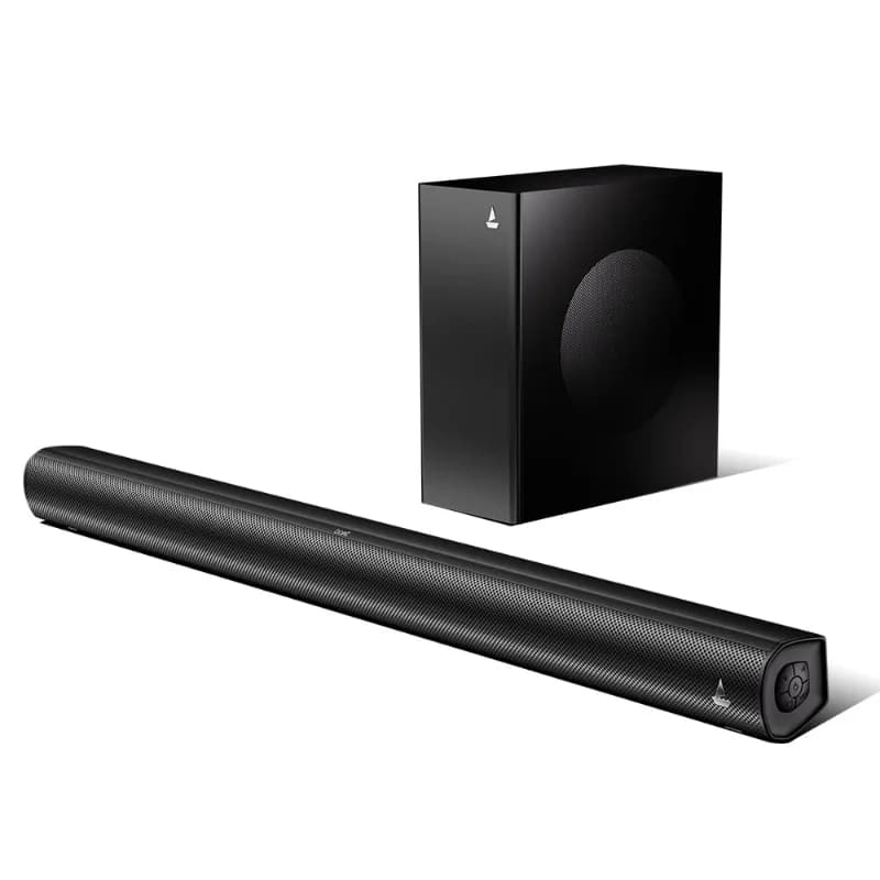 boAt 1000003890 Aavante Pulse 120W 2.1 Channel Soundbar with Bluetooth v5.4, EQ Modes & Master Remote, Premium Black