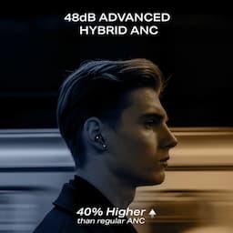 boAt 1000004519 Airdopes Prime 700 ANC Wireless Earbuds with 50 Hours Playback, 48dB Hybrid ANC, 6 Mics & Multipoint Connectivity, Midnight Blue