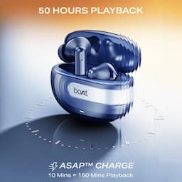 boAt 1000004519 Airdopes Prime 700 ANC Wireless Earbuds with 50 Hours Playback, 48dB Hybrid ANC, 6 Mics & Multipoint Connectivity, Midnight Blue