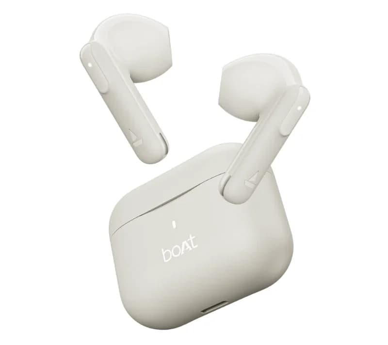 boAt 1000004023 Airdopes Ace Gen 2 True Wireless Earbuds with 45 Hours Playback, ENx Tech & BEAST Mode, Moon White