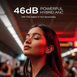 boAt 1000003842 Airdopes Prime 701 ANC Wireless Earbuds with 50 Hours Playback, 46dB Hybrid ANC, Spatial Audio, Multipoint & BEAST Mode, Titanium Blue