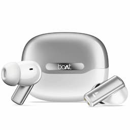 boAt 1000003840 Airdopes Prime 701 ANC Wireless Earbuds with 50 Hours Playback, 46dB Hybrid ANC, Spatial Audio, Multipoint & BEAST Mode, Zinc White