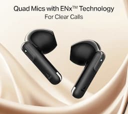 boAt 1000004022 Airdopes Ace Gen 2 True Wireless Earbuds with 45 Hours Playback, ENx Tech & BEAST Mode, Shadow Black