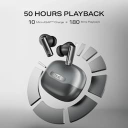 boAt 1000003841 Airdopes Prime 701 ANC Wireless Earbuds with 50 Hours Playback, 46dB Hybrid ANC, Spatial Audio, Multipoint & BEAST Mode, Obsidian Grey