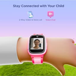 boAt 1000003444 Wanderer Smart Premium Kids Smartwatch with 4G SIM and Wi-Fi Enabled, In-Built GPS, SOS Alerts, Geo Fencing