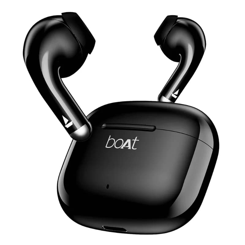 boAt 1000003567 Airdopes 101v2 Wireless Earbuds with 35 Hours Playback, BEAST Mode & ENx Tech, Black