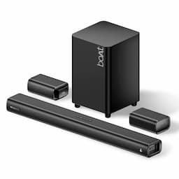 boAt 1000003969 Aavante Prime X 700W 7.1.4 Channel Soundbar with Wireless Subwoofer & Satellites, Premium Black