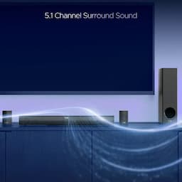 boAt 1000003770 Aavante Bar 2450 Pro Bluetooth Soundbar with 5.1 Channel Surround Sound, Bluetooth v5.3, EQ Modes, Master Remote Control, Premium Black
