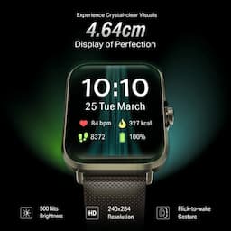 boAt 1000003733 Storm Infinity, 1.43 Inch AMOLED Display, Bluetooth Calling, Functional Crown, 100+ Sports Modes, IP68 Dust & Water Resistance, Brown, Smart Watch